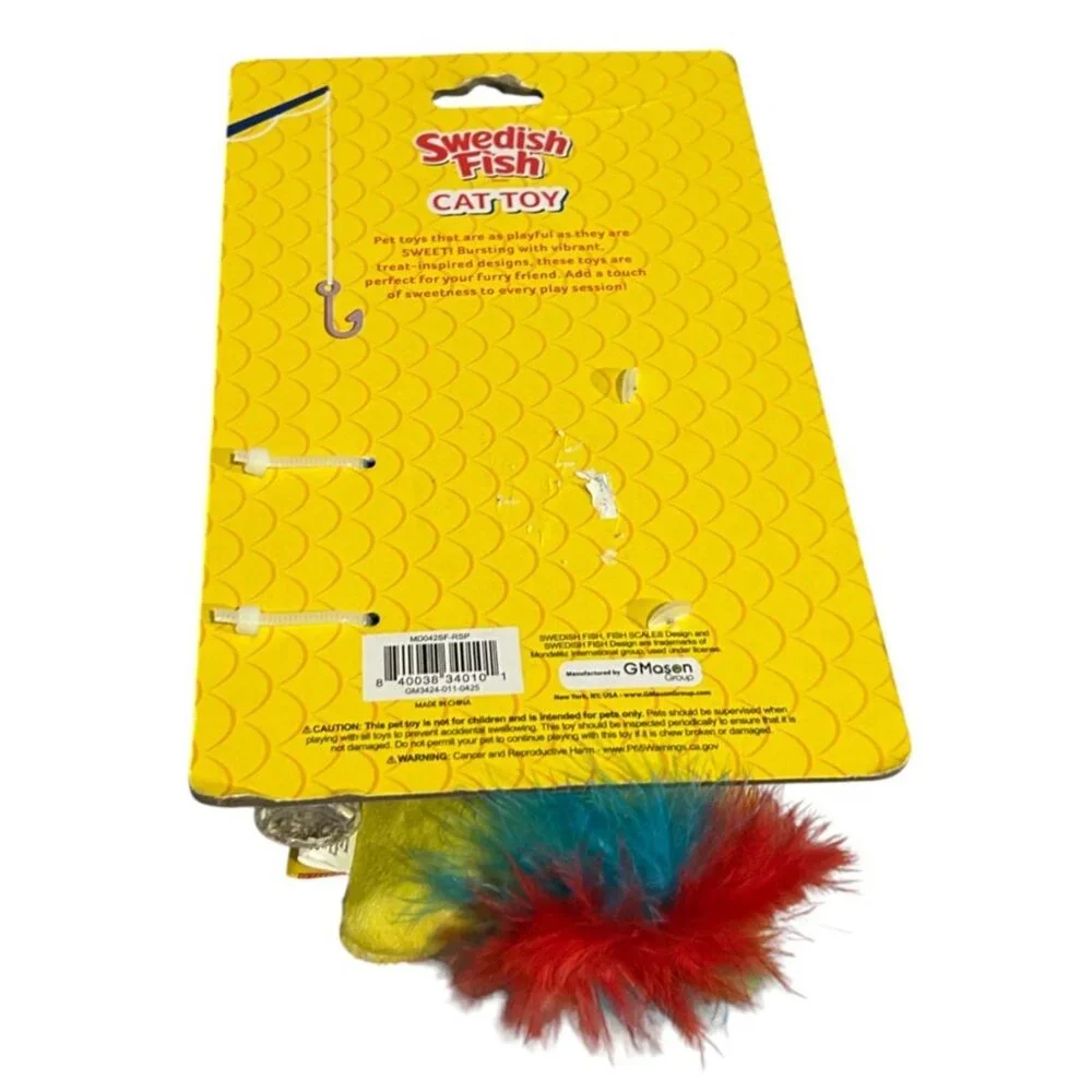 Swedish Fish Refillable Catnip 6 1/2